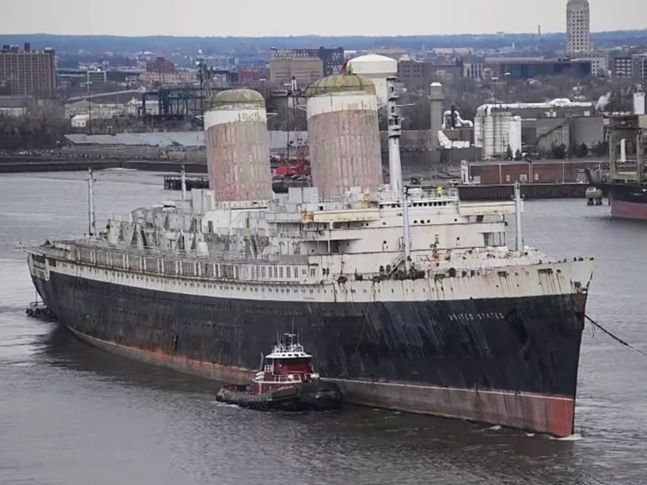 The SS United States Leaves Philadelphia After Nearly 30 Years